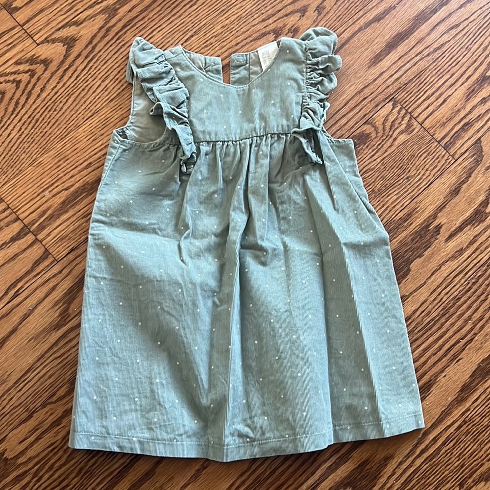 H&M Lightweight Corduroy Dress 12M